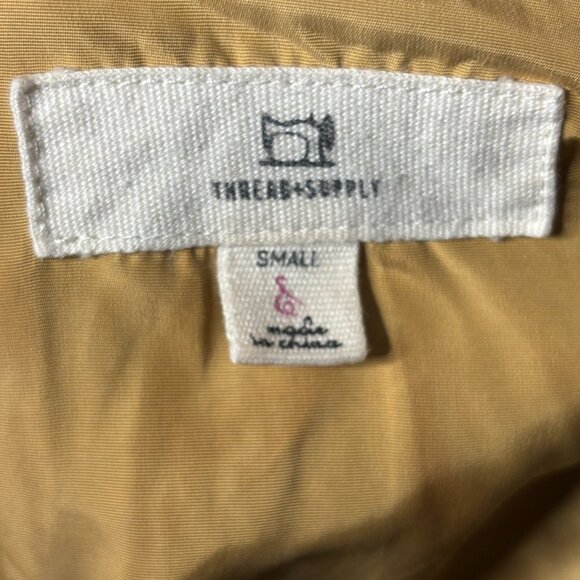 Thread & Supply Womens Sz S Gold 1/2 Zip All Weather Sweater - Picture 4 of 4